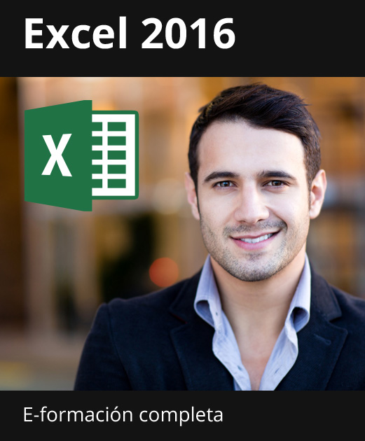 E-formación Excel 2016 - Todas las funcionalidades de Excel a su alcance - + el libro digital online Excel 2016 GRATIS - Acceso ilimitado durante 1 año