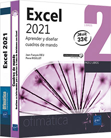Excel 2021 - Pack de 2 libros: Aprender y diseñar cuadros de mando