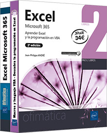 Excel Microsoft 365 - Pack de 2 libros: Aprender Excel y la programación en VBA (2ª edición)