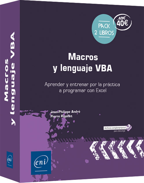 Macros y lenguaje VBA - Pack de 2 libros: Aprender y entrenarse practicando para programar con Excel (2ª edición)