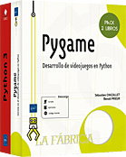 Pygame Pack de 2 libros: Desarrollo de videojuegos en Python