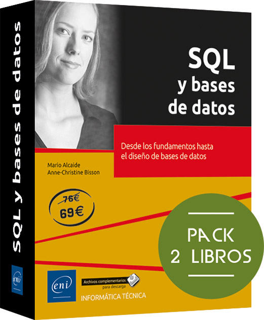 SQL y bases de datos - Packs de 2 libros:  Desde los fundamentos hasta el diseño de bases de datos